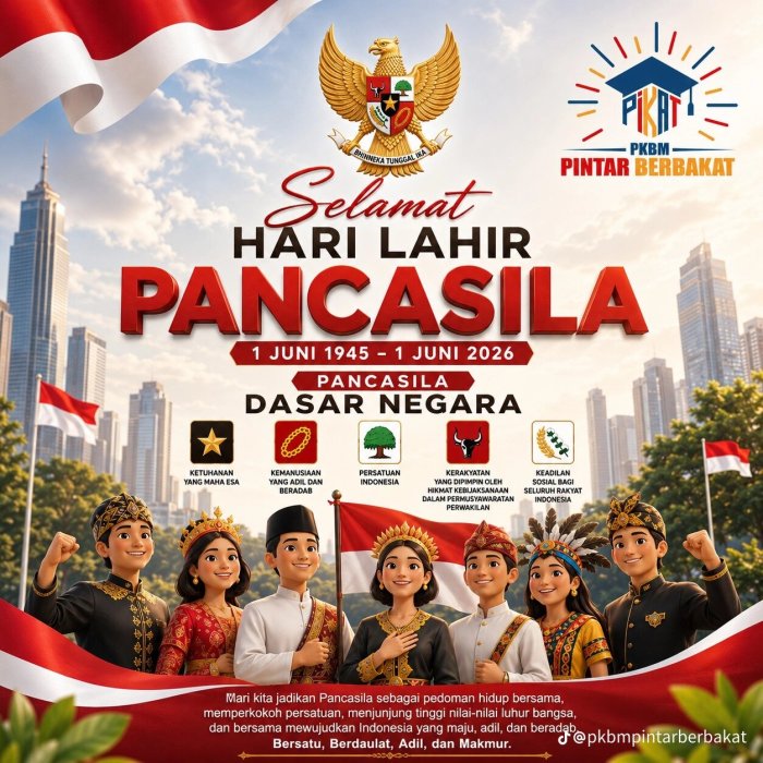 MAN 2 Bungo Mengucapkan Selamat Hari Lahir Pancasila 1 Juni 2026: Memperkokoh Persatuan dan Semangat Kebangsaan MAN 2 Bungo Mengucapkan Selamat Hari Lahir Pancasila 1 Juni 2026: Memperkokoh Persatuan dan Semangat Kebangsaan