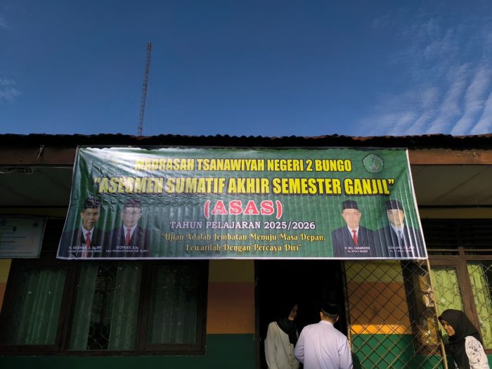 MTsN 2 Bungo Laksanakan ASAS: Evaluasi Akhir Semester Resmi Dimulai