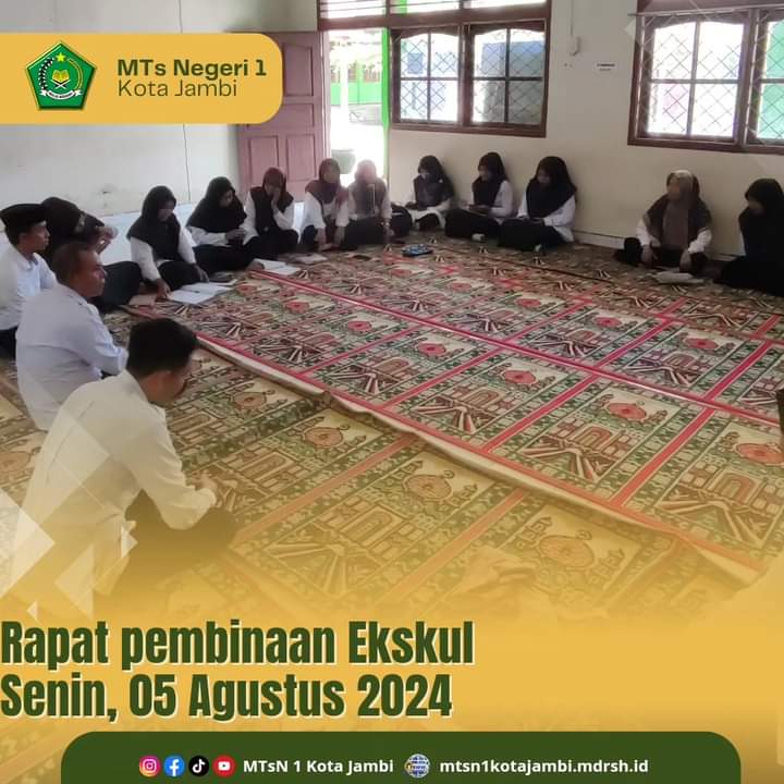 Optimalkan Kegiatan Ekstrakurikuler, MTsN 1 Adakan Rapat Pembinaan