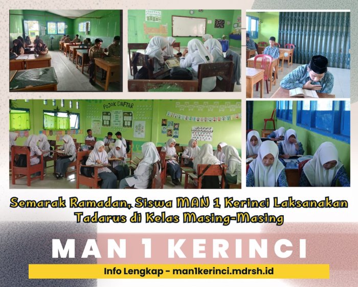 Semarak Ramadan, Siswa MAN 1 Kerinci Laksanakan Tadarus di Kelas Masing-Masing