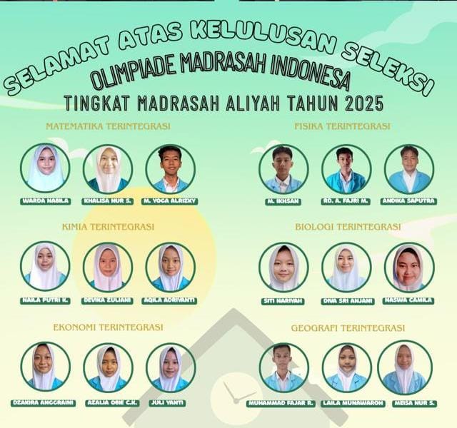 Lolos Seleksi, Siswa Madarsah Aliyah Negeri 1 Kota Jambi Wakili Madrasah di Olimpiade Madrasah Indonesia (OMI) Tingkat Kota Lolos Seleksi, Siswa Madarsah Aliyah Negeri 1 Kota Jambi Wakili Madrasah di Olimpiade Madrasah Indonesia (OMI) Tingkat Kota
