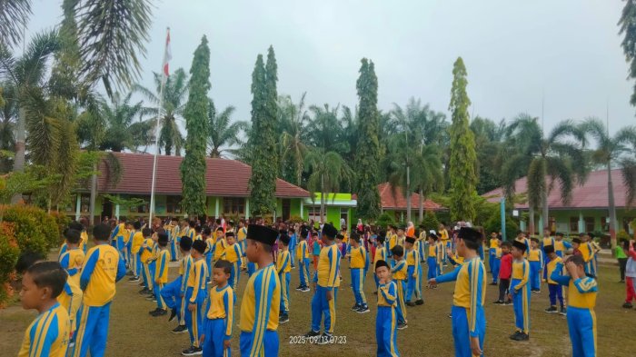 MIN 3 tebo melakukan Senam Siginjai yang enerjik