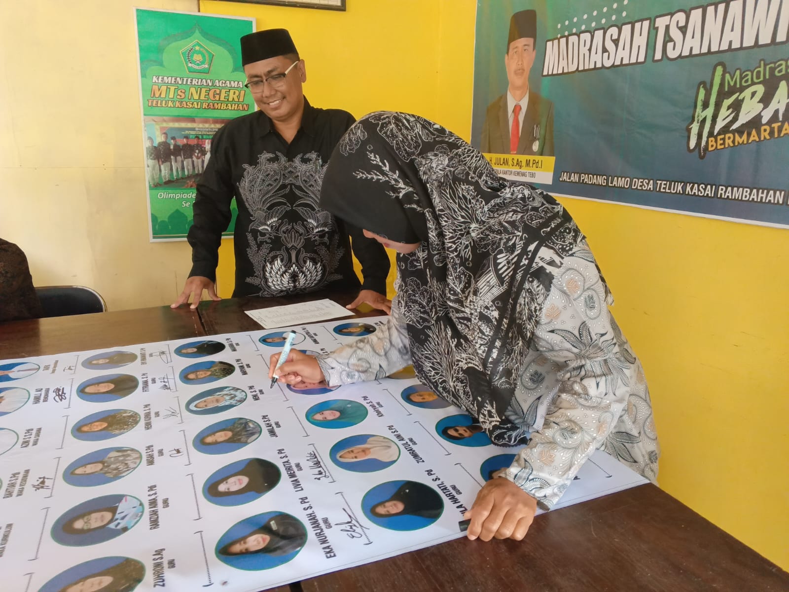 KEPALA MADRASAH DAN JAJARAN TANDA TANGANI FAKTA INTEGRITAS