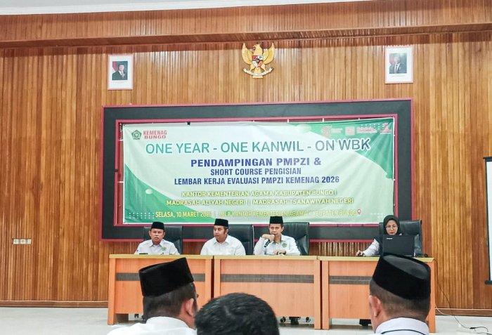 Perkuat Komitmen Zona Integritas, MTsN 1 Bungo Ikuti Pendampingan PMPZI Kemenag 2026