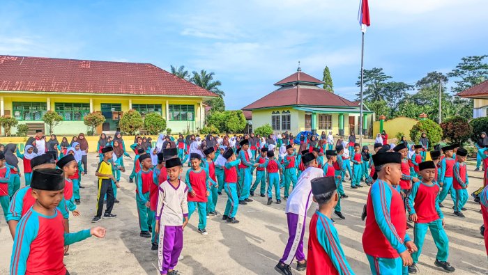 Senam Pagi MIN 4 Tebo Efektif Tingkatkan Kebugaran Siswa