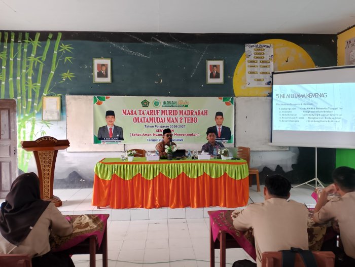 MAN 2 Tebo Tanamkan Nilai Madrasah pada Siswa Baru