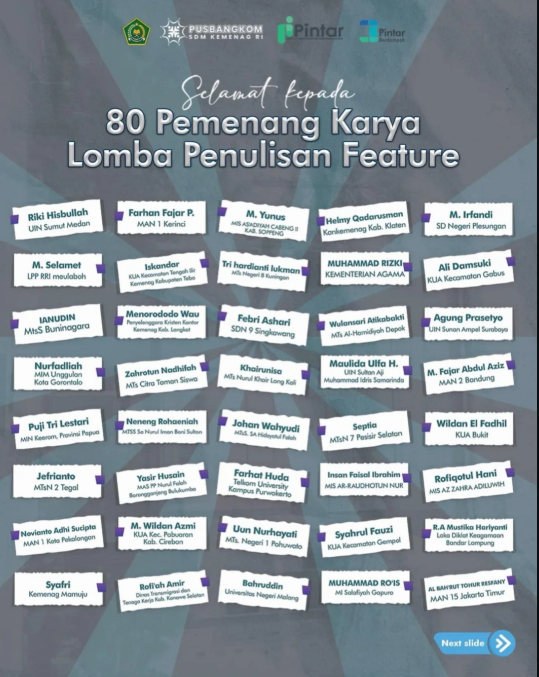 Guru MAN 1 Kerinci Sabet Peringkat 2 dari 80 terbaik Lomba Penulisan Feature Guru MAN 1 Kerinci Sabet Peringkat 2 dari 80 terbaik Lomba Penulisan Feature