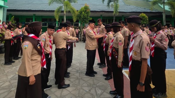 Semarak Hari Pramuka ke-65, MTsN 3 Kota Jambi Perkuat Semangat Kepramukaan Siswa