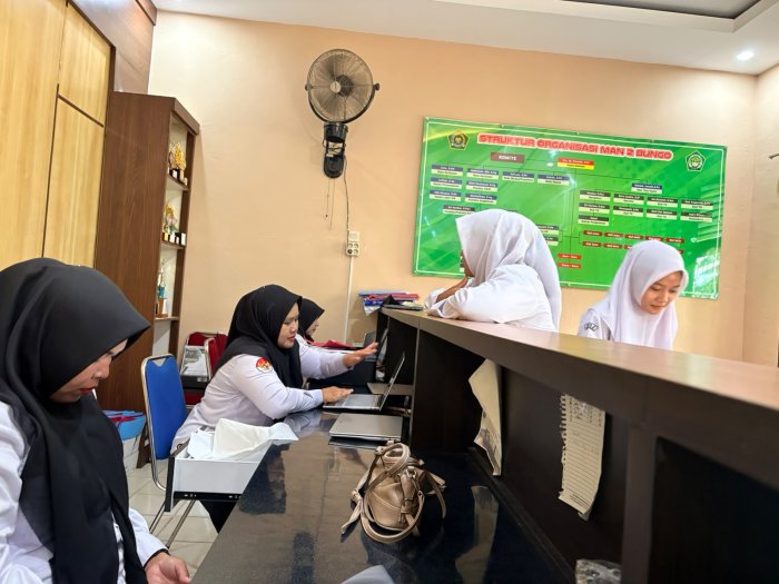 Proktor dan Teknisi TKA MAN 2 Bungo Melakukan Pengecekan Kelayakan Laptop Siswa Proktor dan Teknisi TKA MAN 2 Bungo Melakukan Pengecekan Kelayakan Laptop Siswa