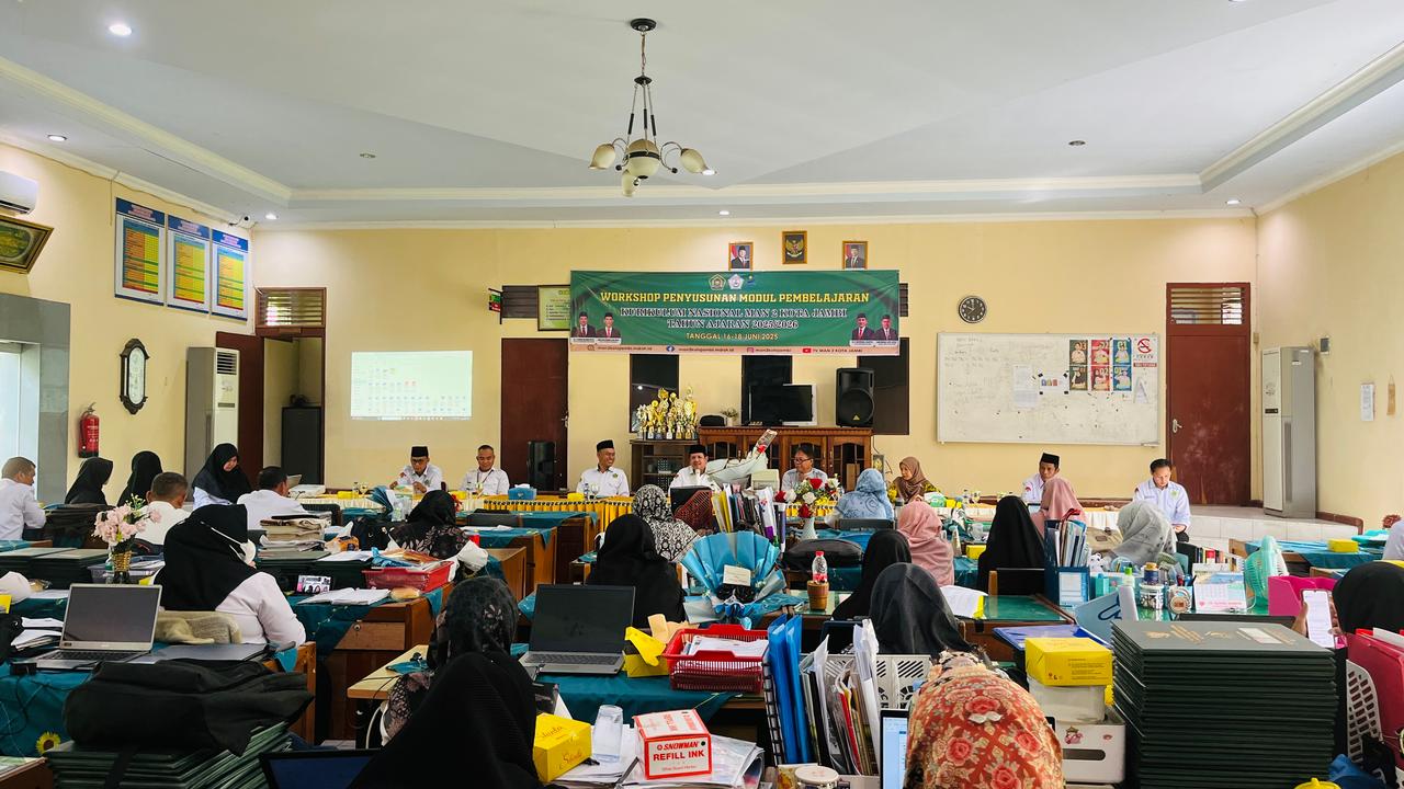 Menuju Kemandirian Akademik, MAN 2 Kota Jambi Gelar Workshop Penyusunan Modul Pembelajaran Menuju Kemandirian Akademik, MAN 2 Kota Jambi Gelar Workshop Penyusunan Modul Pembelajaran