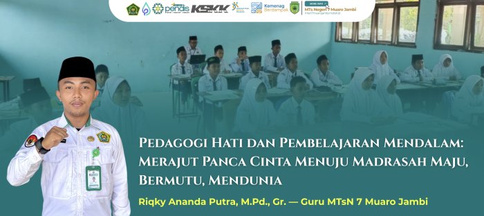 Pedagogi Hati dan Pembelajaran Mendalam: Merajut Panca Cinta Menuju Madrasah Maju, Bermutu, Mendunia. Pedagogi Hati dan Pembelajaran Mendalam: Merajut Panca Cinta Menuju Madrasah Maju, Bermutu, Mendunia.