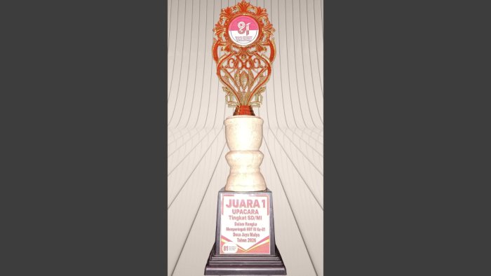 Tampil Solid di Upacara dan Pawai Desa, MIN 4 Tebo Boyong Trofi Juara 1 Tampil Solid di Upacara dan Pawai Desa, MIN 4 Tebo Boyong Trofi Juara 1