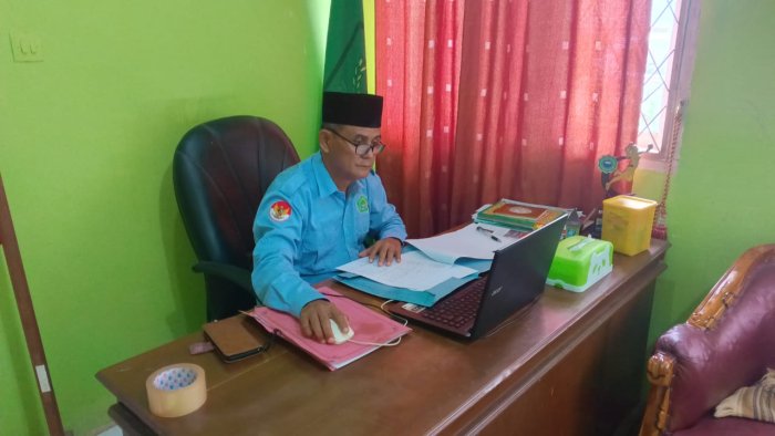 Kepala MTsN 5 Tebo Ikuti Zoom Meeting Sosialisasi dan Bimtek SPI Pendidikan 2026
