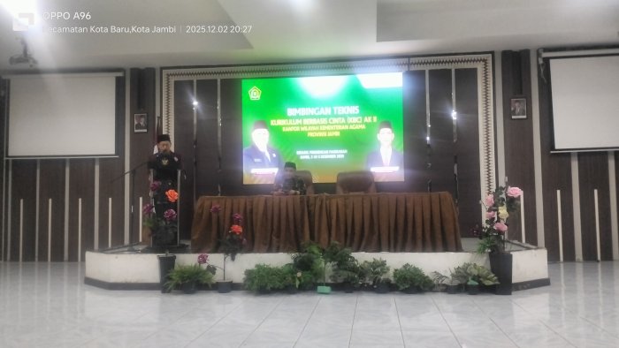 Kepala MAN 2 Tebo Ikuti Bimtek Kurikulum Berbasis Cinta di Jambi Kepala MAN 2 Tebo Ikuti Bimtek Kurikulum Berbasis Cinta di Jambi