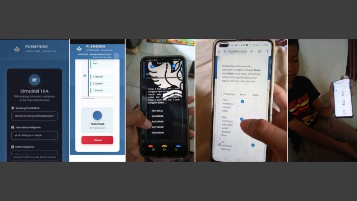 Siswa Kelas 6 MIN 4 Tebo Simulasi TKA dari Rumah Pakai HP: Fokus Bentuk Soal dan Tata Letak Navigasi Siswa Kelas 6 MIN 4 Tebo Simulasi TKA dari Rumah Pakai HP: Fokus Bentuk Soal dan Tata Letak Navigasi