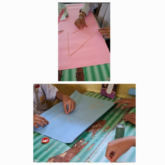 Siswa Kelas VIII E Asyik Membuat Jenis Segitiga dengan Tusuk Lidi Siswa Kelas VIII E Asyik Membuat Jenis Segitiga dengan Tusuk Lidi