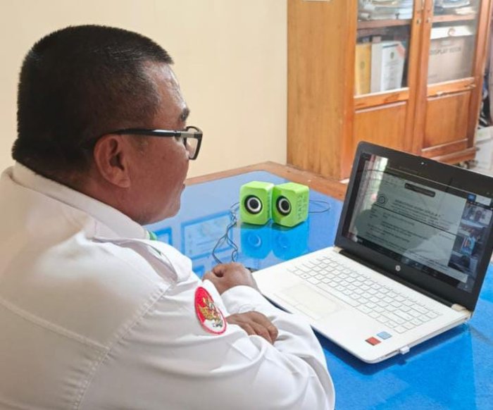 Zoom Meeting ; Kemenag Tanjab Barat Gelar Rapat Persiapan Sosialisasi RDM 2025
