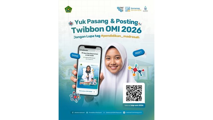Semarakkan OMI 2026: Panduan Pasang Twibbon Resmi Dukung Generasi Sains Madrasah
