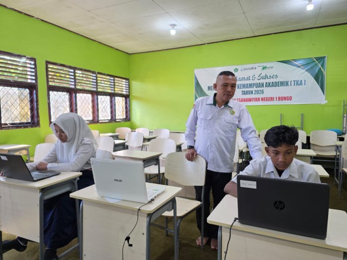 TKA Susulan Hari Kedua di MTsN 1 Bungo Berjalan Mulus, Semangat Peserta Tetap Tinggi Hingga Akhir