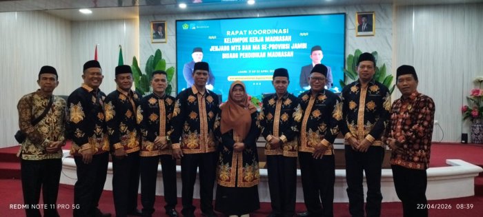 Tingkatkan Mutu Pendidikan, Kepala MTsN 2 Bungo Hadiri Rakor KKM Jenjang MTs dan MA se-Provinsi Jambi