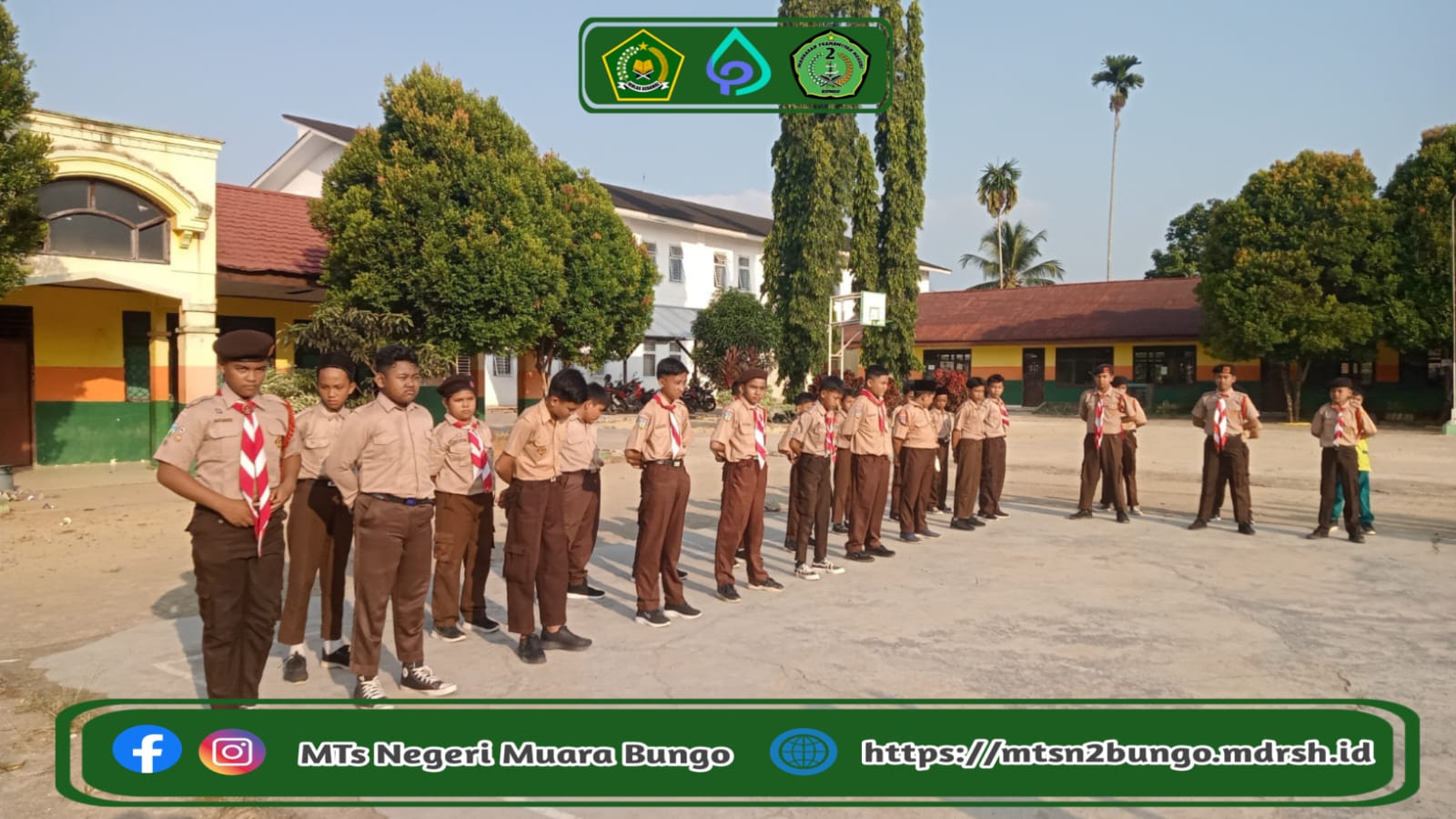 Latihan Rutin Pramuka Penggalang MTsN 2 Bungo, Meningkatkan Keterampilan dan Kekompakan