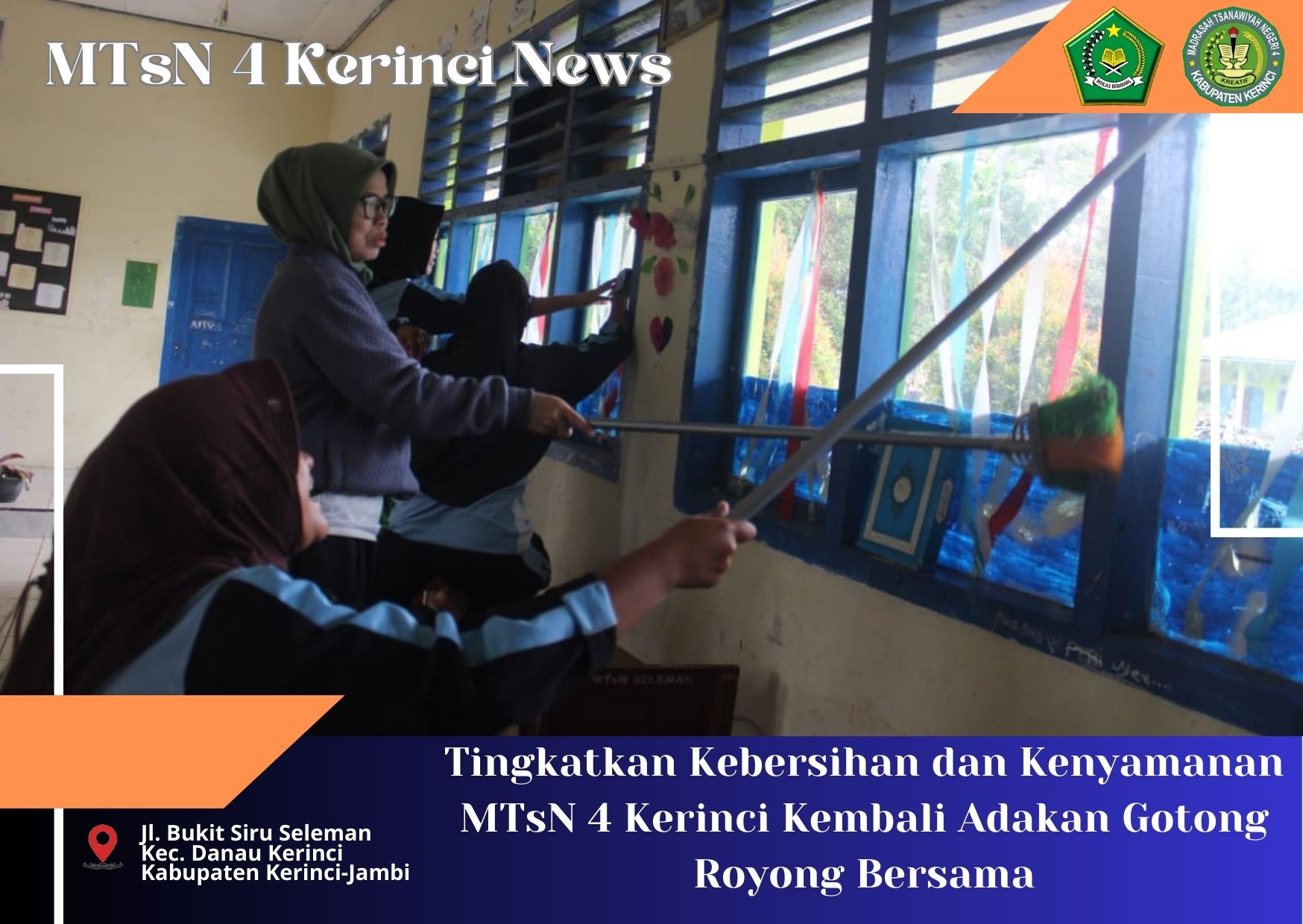 Tingkatkan Kebersihan dan Kenyamanan MTsN 4 Kerinci Kembali Adakan Gotong Royong Bersama Tingkatkan Kebersihan dan Kenyamanan MTsN 4 Kerinci Kembali Adakan Gotong Royong Bersama