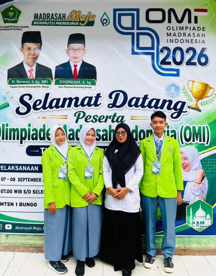 Tiga Siswa MAN 2 Bungo Ikuti Olimpiade Madrasah Indonesia (OMI) Tingkat Kabupaten Bidang Studi Geografi Tiga Siswa MAN 2 Bungo Ikuti Olimpiade Madrasah Indonesia (OMI) Tingkat Kabupaten Bidang Studi Geografi