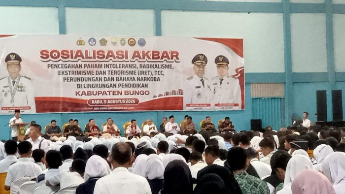 Dukung Lingkungan Sekolah Aman dan Sehat, MTsN 2 Bungo Utuskan 96 Siswa Ikuti Sosialisasi Akbar