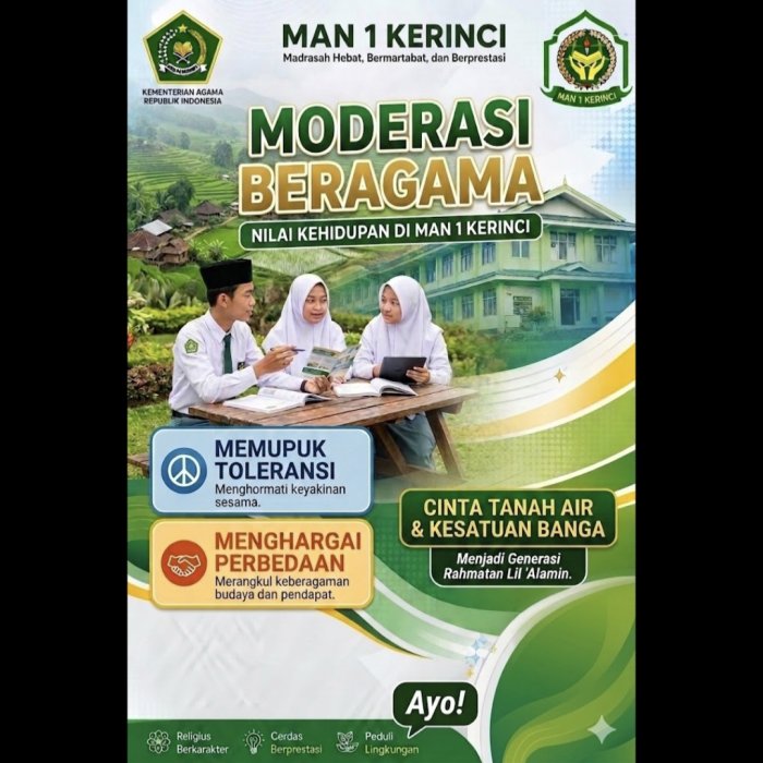 Memupuk Toleransi dari Desa Sbukar: MAN 1 Kerinci Komitmen Wujudkan Madrasah Moderat dan Inklusif Memupuk Toleransi dari Desa Sbukar: MAN 1 Kerinci Komitmen Wujudkan Madrasah Moderat dan Inklusif