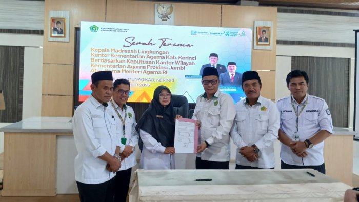 Estafet Kepemimpinan MAN 1 Kerinci Resmi Berganti.