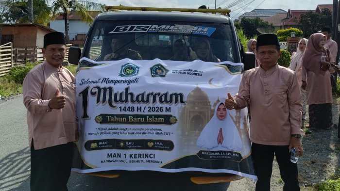 MAN 1 Kerinci Gelar Pawai Tahun Baru Islam Meriah