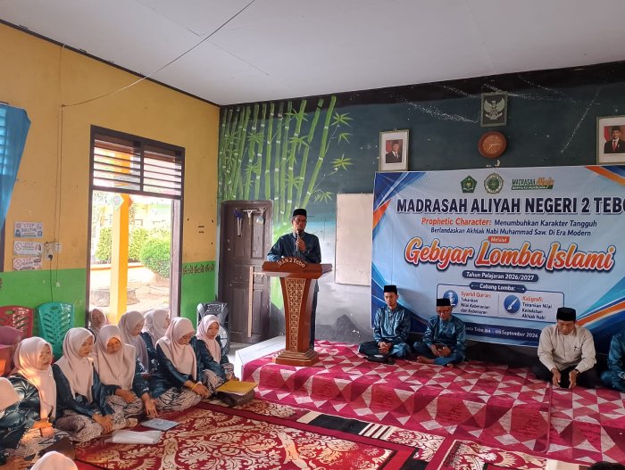 Sambut Maulid Nabi Muhammad SAW 1448 H, MAN 2 Tebo Gelar Pembukaan Gebyar Lomba Islami 'Prophetic Character' Sambut Maulid Nabi Muhammad SAW 1448 H, MAN 2 Tebo Gelar Pembukaan Gebyar Lomba Islami 'Prophetic Character'