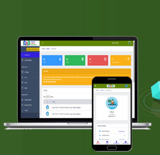 Optimalisasi Layanan Pendidikan, Guru MTsN 2 Bungo Kerjakan Rapor Digital Setelah Ujian
