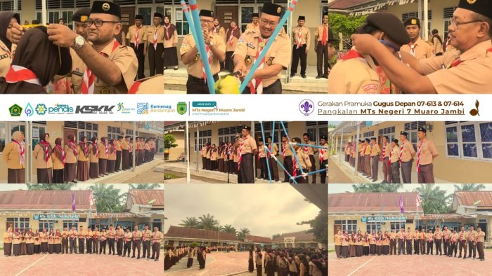 Perkemahan Penerimaan Tamu Penggalang Gudep 07-613 & 07-614 Pangkalan MTsN 7 Muaro Jambi Resmi Dibuka! Perkemahan Penerimaan Tamu Penggalang Gudep 07-613 & 07-614 Pangkalan MTsN 7 Muaro Jambi Resmi Dibuka!