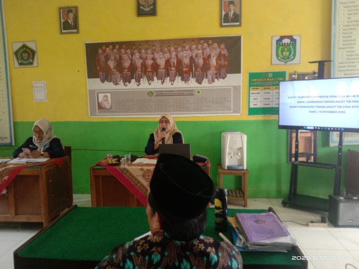 MAN 2 Tebo Gelar Rapat Persiapan Penilaian Akhir Semester