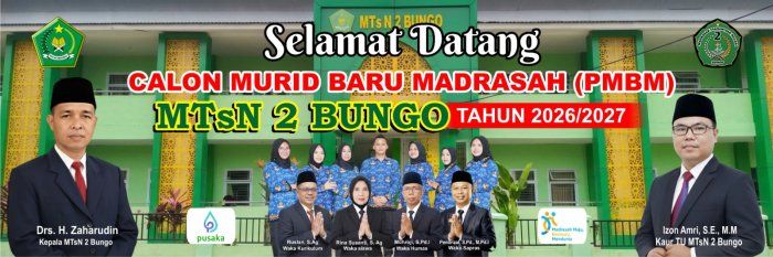 Hari Ini! MTsN 2 Bungo Resmi Buka Pendaftaran Murid Baru Tahun Pelajaran 2026/2027