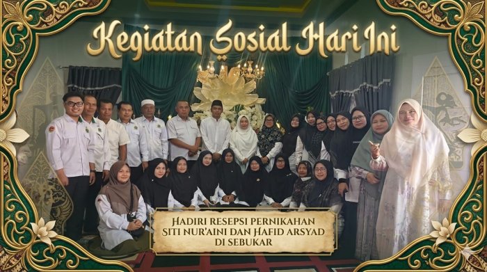Keluarga Besar MAN 1 Kerinci Hadiri Resepsi Pernikahan
