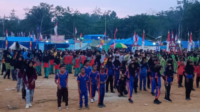 Semangat Pagi Kontingen MIN 4 Tebo di Hari Kedua Jambore Ranting Semangat Pagi Kontingen MIN 4 Tebo di Hari Kedua Jambore Ranting