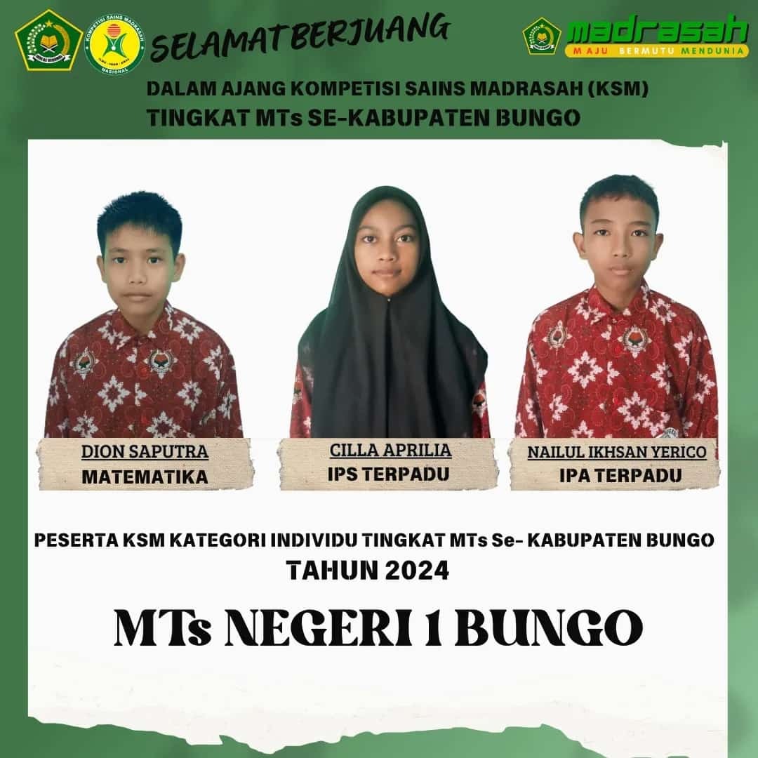 MTs Negeri 1 Bungo Uji Coba KSM Hari Ini MTs Negeri 1 Bungo Uji Coba KSM Hari Ini
