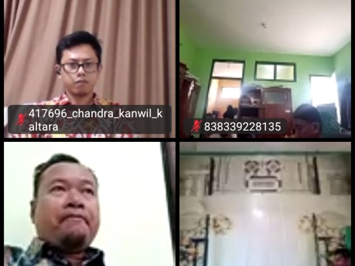 MTsN 2 Bungo Ikuti Virtual Zoom Peringatan Maulid Nabi dan Peluncuran Gema Selawat Kebangsaan