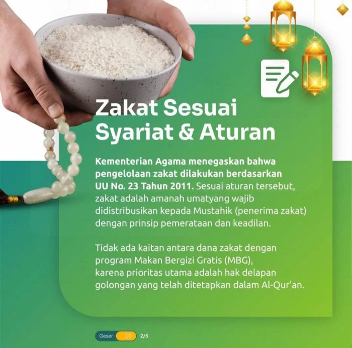 Kemenag Tegaskan Pengelolaan Zakat Berlandaskan UU Nomor 23 Tahun 2011 Kemenag Tegaskan Pengelolaan Zakat Berlandaskan UU Nomor 23 Tahun 2011