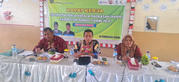Kepala MAN 2 Bungo Hadiri Rapat Kerja KKKM Kabupaten Bungo Tahun 2026 di MAN 3 Bungo