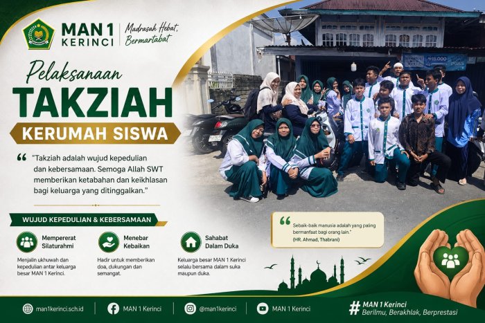 MAN 1 Kerinci Kunjungi Rumah Duka Orang Tua Siswa
