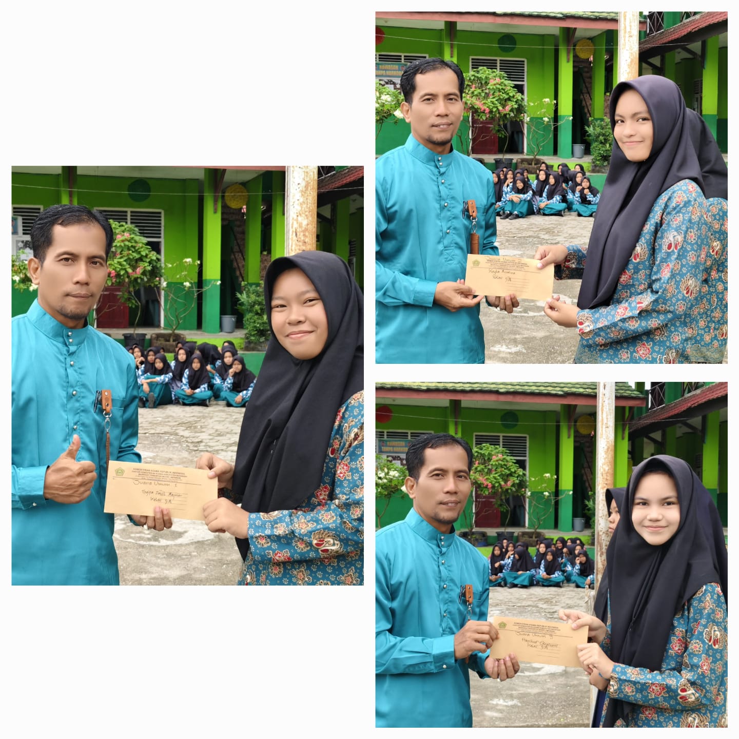 MTsN 1 Merangin Beri Apresiasi kepada Juara Umum Saat Pembagian Rapor Semester Ganjil