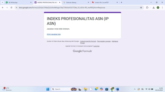ASN MAN 2 Bungo Ikut Berpartisipasi Mengisi Link Indeks Profesionalitas ASN (IP ASN) ASN MAN 2 Bungo Ikut Berpartisipasi Mengisi Link Indeks Profesionalitas ASN (IP ASN)