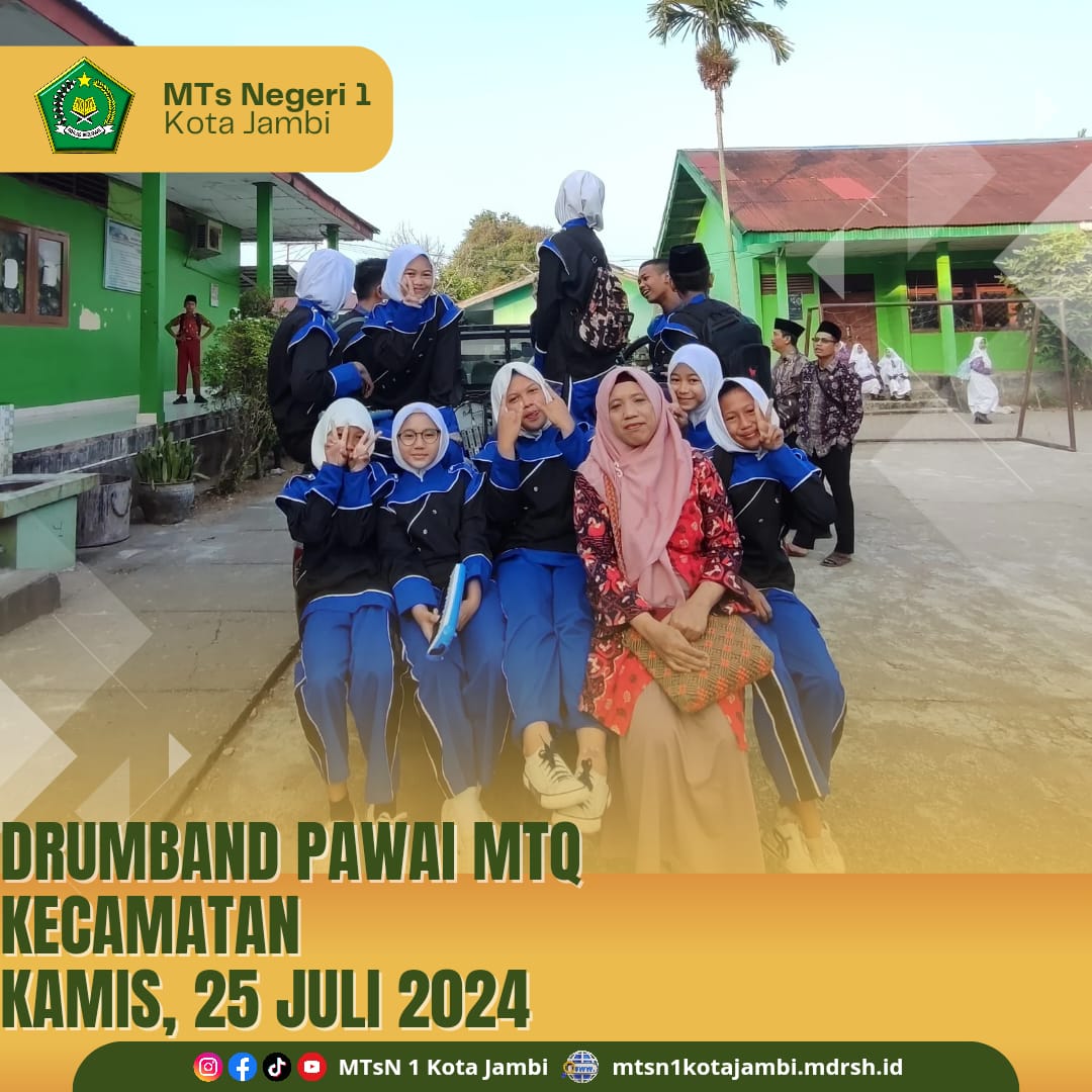 Tampil Memukau, Drumband MTs N 1 Kota Jambi Meriahkan MTQ Kecamatan Danau Teluk Tampil Memukau, Drumband MTs N 1 Kota Jambi Meriahkan MTQ Kecamatan Danau Teluk