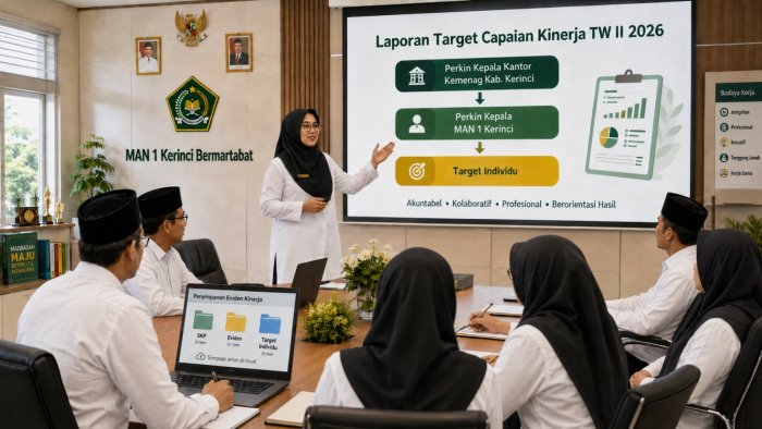 MAN 1 Kerinci Laporkan Target Capaian Kinerja Triwulan II Tahun 2026