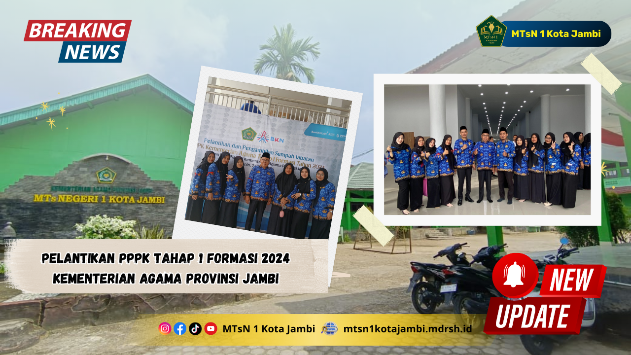 Mengabdi Lama, Berbuah Manis: 11 Tenaga Pendidik MTsN 1 Kota Jambi Resmi Dikukuhkan sebagai PPPK Mengabdi Lama, Berbuah Manis: 11 Tenaga Pendidik MTsN 1 Kota Jambi Resmi Dikukuhkan sebagai PPPK
