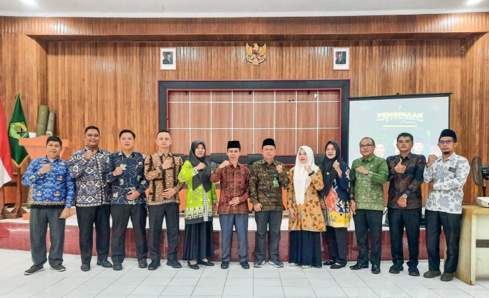 Tingkatkan Tata Kelola dan Citra Madrasah, Kaur TU serta Waka Humas MTsN 1 Bungo Ikuti Pembinaan di Kemenag