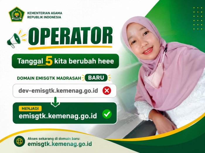 Mulai Hari Ini, Dev EMIS GTK Resmi Beralih Menjadi EMIS GTK Mulai Hari Ini, Dev EMIS GTK Resmi Beralih Menjadi EMIS GTK